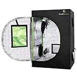 24"x24"x36"Mylar Hydroponic Grow Tent with Obeservation Window and Floor Tray for Indoor Plant Growing 2'x2' (24"x24"x36")