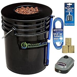  Deep Water Culture (DWC) Hydroponic Bucket Kit 5 Gallon, 6 inch