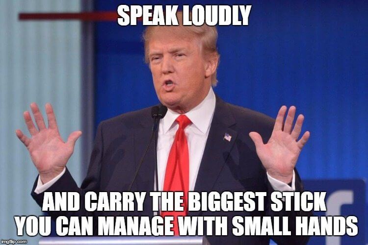 Trump's small hands